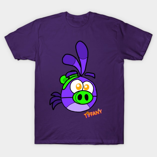 Tiffany Halloween Hiro Pig T-Shirt by TiffanyFisherArtist